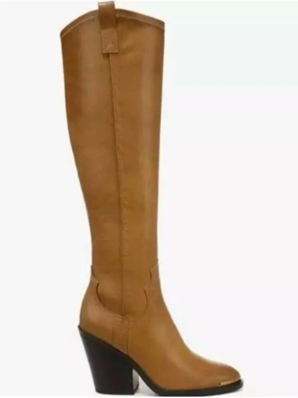 NWT Vince Camuto Glenice Tall Tan Leather Over-the-Knee Boots